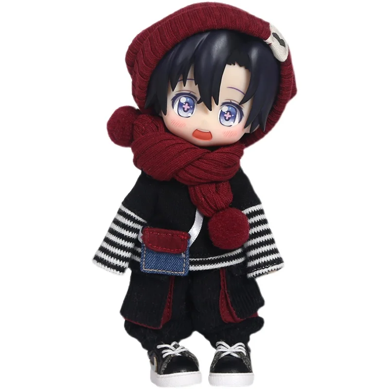 New Cute Ob11Winter Doll Hat Scarf Doll Cap Accessories For Gsc Nendoroids YMY Clay Head, Obitsu11, Molly, 1/8bjd, 1/12Bjd Doll 6