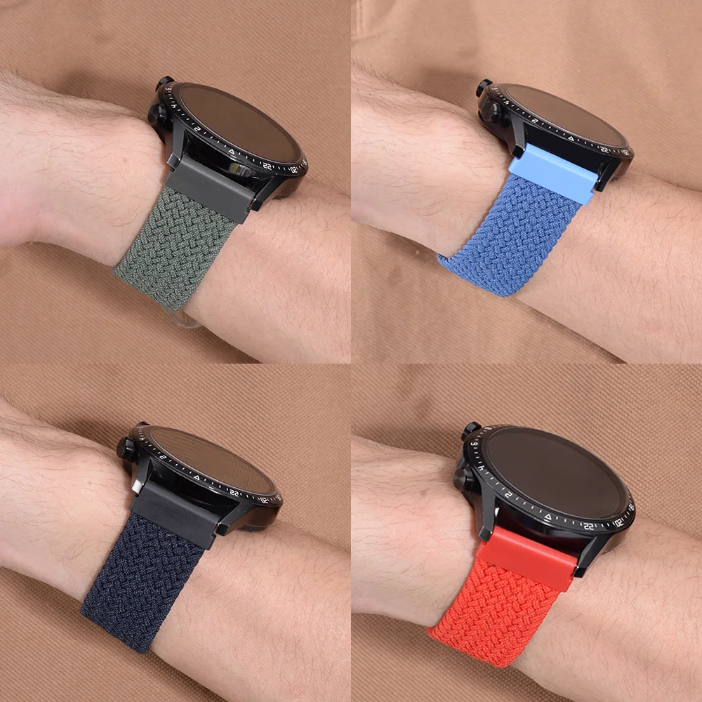Braided Solo Loop Strap - Versatile 22mm/20mm Bracelet Band