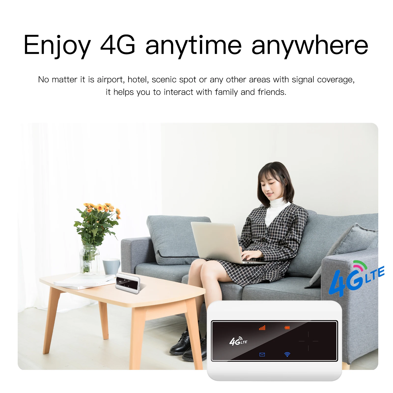 4G Modem WiFi Portable Pocket External Antenna Port Router LTE Wireless Mobile Unlocked Sim Card Slot