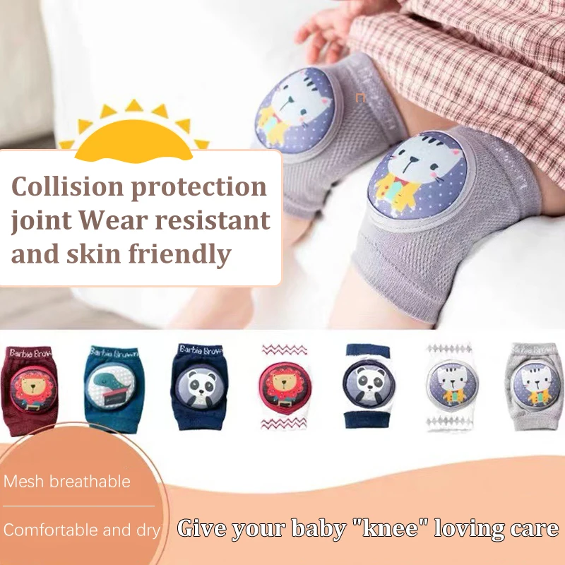 

Baby Crawling Elbow Protector Infant Toddler Kneepads Protector Baby Leg Warmers Mesh Breathable Kids Crawling Elbow Cushion Pad