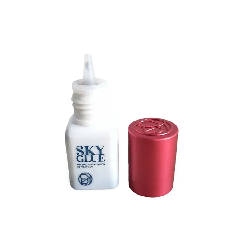 SKY S Plus 5g Glue Eyelash Extension Supplies No Irritation 1s Fast Dry Waterproof Adhesive Red Cap Black Korean Lash Glue 3