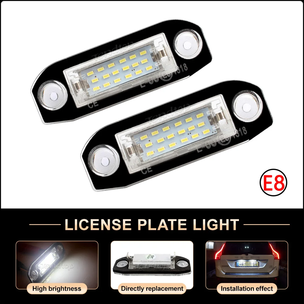 Buy 2pcs 18 LED License Number Plate Light Lamp Module for Volvo C30 XC60  XC70 XC90 S40 S60 Online