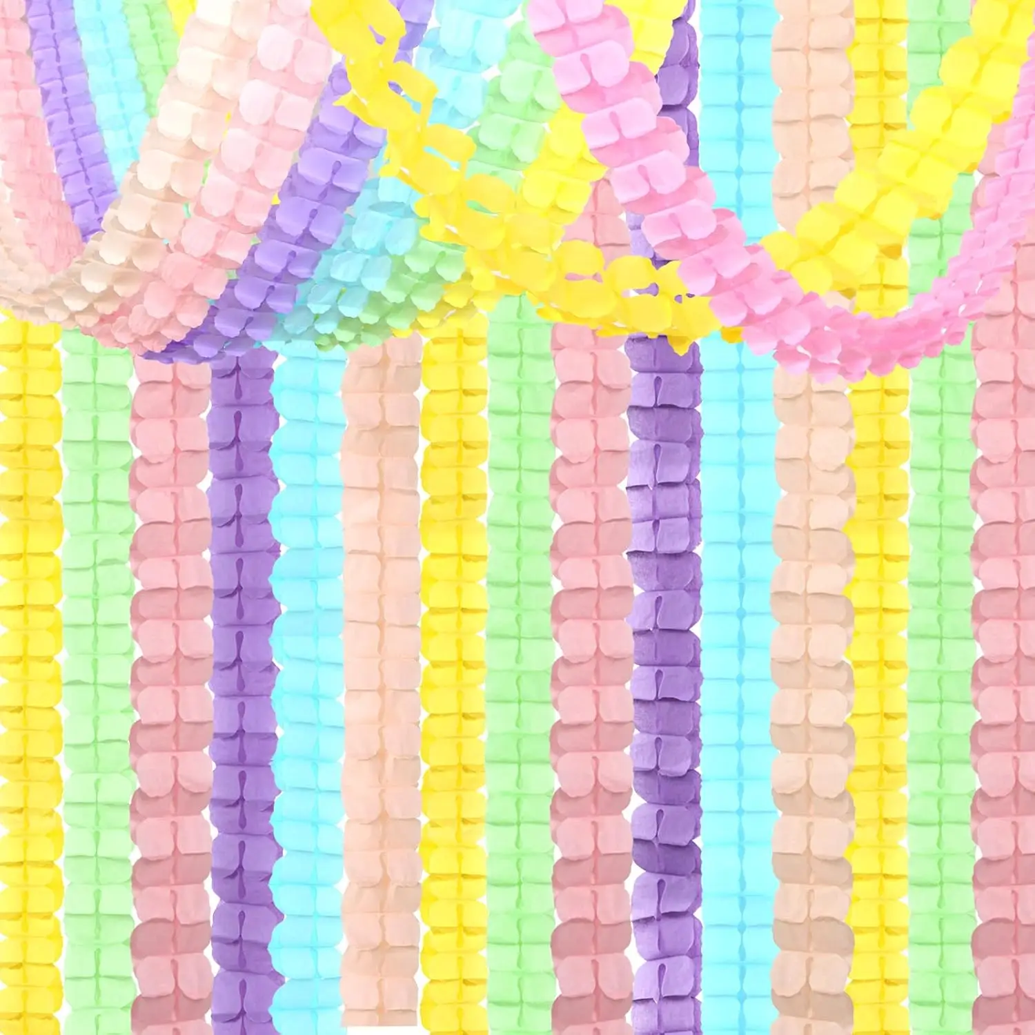 3,6M Vierblättriges Kleeblatt Papier-Girlanden für Babyparty Hochzeit Geburtstag Party Hintergrund Heim DIY Dekoration Bastelbedarf