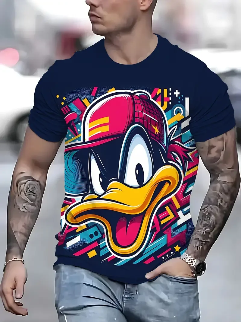 Funny Men's T Shirt Cartoon Animal Print 4