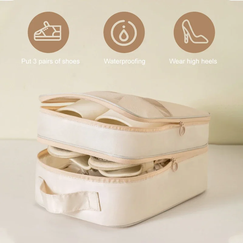 Description Picture 5 of itemPortable Shoe Bag Travel Storage Pouch Organizers Luggage Clothes Makeup Storage Suitcases Travel Shoe Storage Bag Sorting Pouch