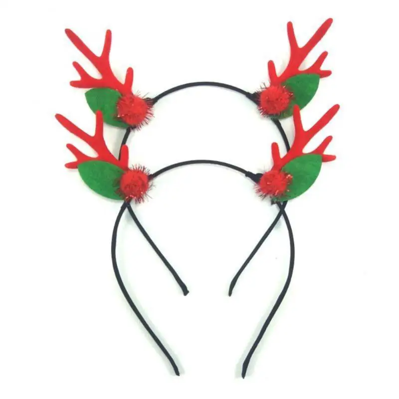 Hair Clip With Light Antler Ears Christmas Hair Clip Glowing Elk Headband Headdress Headwear Women Navidad Decor