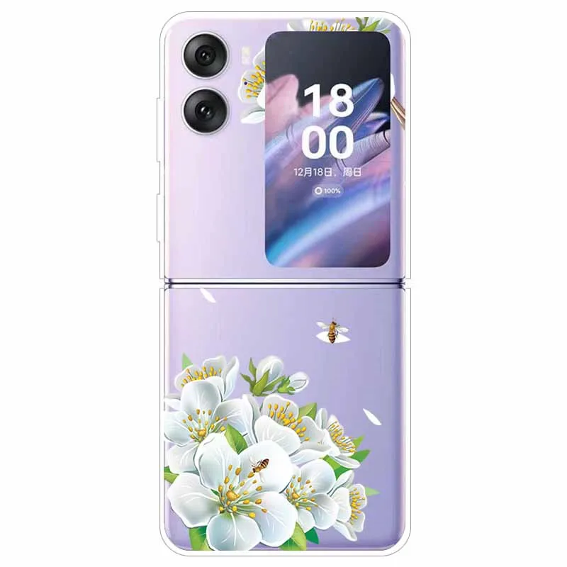 Transparent Hard Case for Oppo Find N2 Flip 5G - Clear Edge Foldable Protection