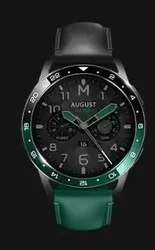 Premium Compatible Bezel Ring for Xiaomi Watch S4/S3 - Elegant Watch Strap Accessory (Bezel Only) (Black green)