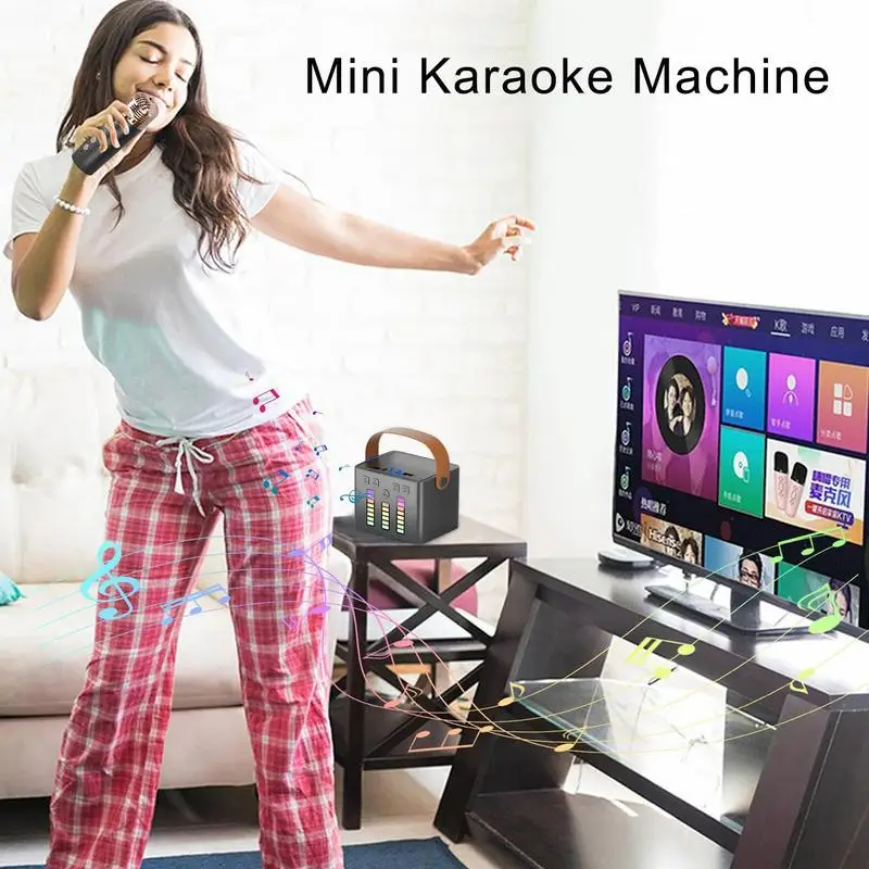 Karaoke Machine Wireless Microphones Karaoke Machines Portable Speaker Wireless Microphone For Home Party