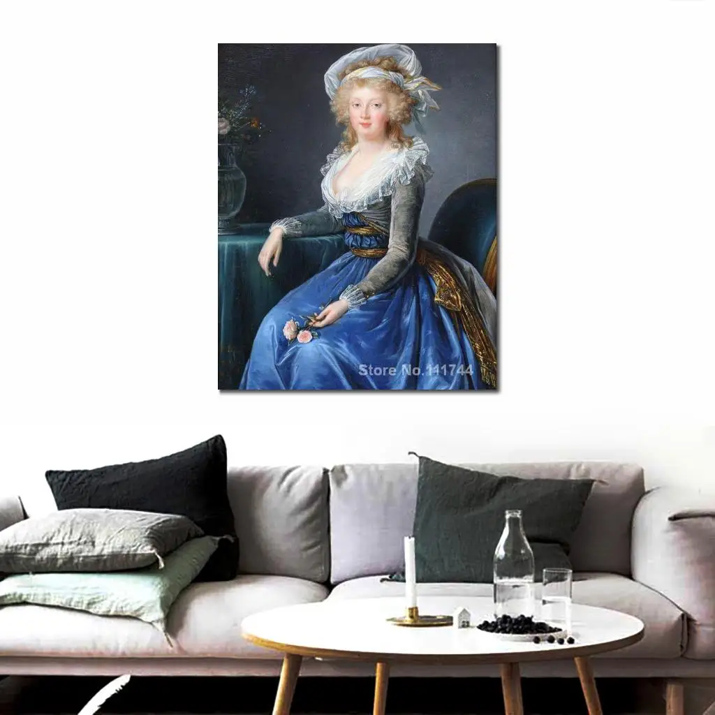 

Classical Portrait Paintings Maria Theresa of Naples and Sicily Elisabeth Vigee Lebrun Art on Canvas Hand Painted Oil Painting