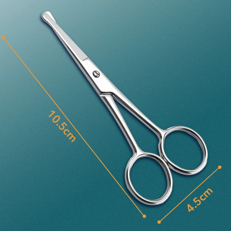 1pc Round Head Safety Cuticle Manicure Scissors Professional Small Clipper Eyebrow Nose Hair Cut Trimming tweezers 6