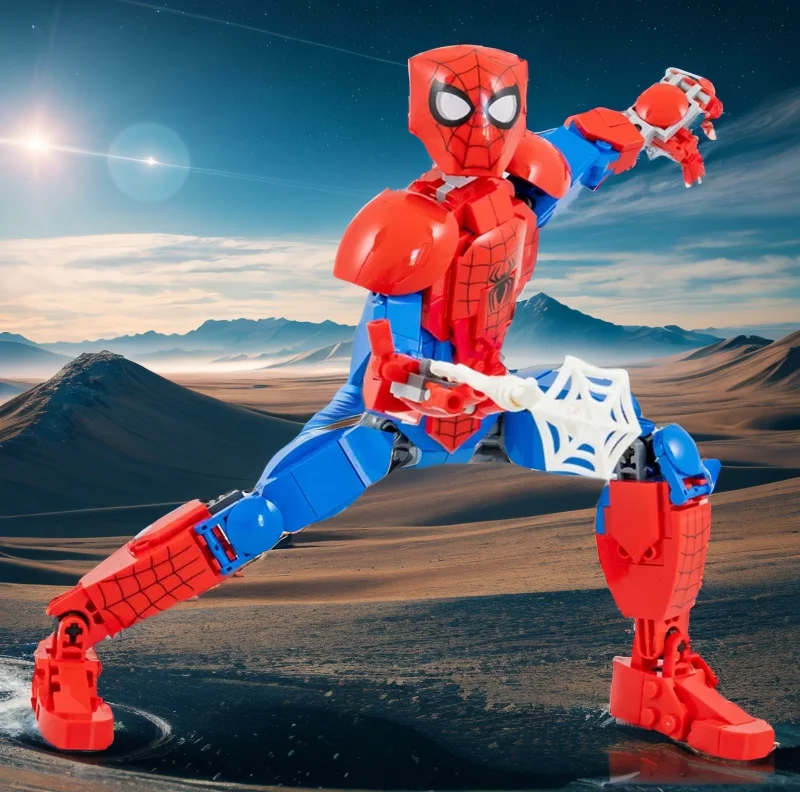 Hot Toys Avenger Heroes Mecha Assemblare Figure Series Heroes Robot Model Building Block Mattoni Giocattoli Regalo Per Bambini Ragazzi Set Giocattoli