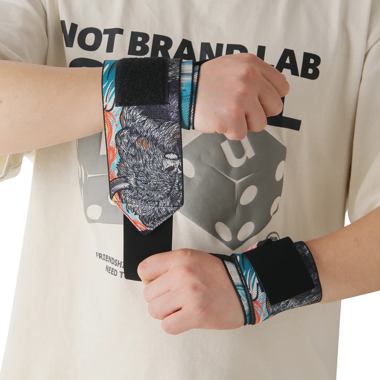 Berserk Anime Flexible Wrist Wraps for Weightlifting - Adjustable and Elastic Gym Wrist Support