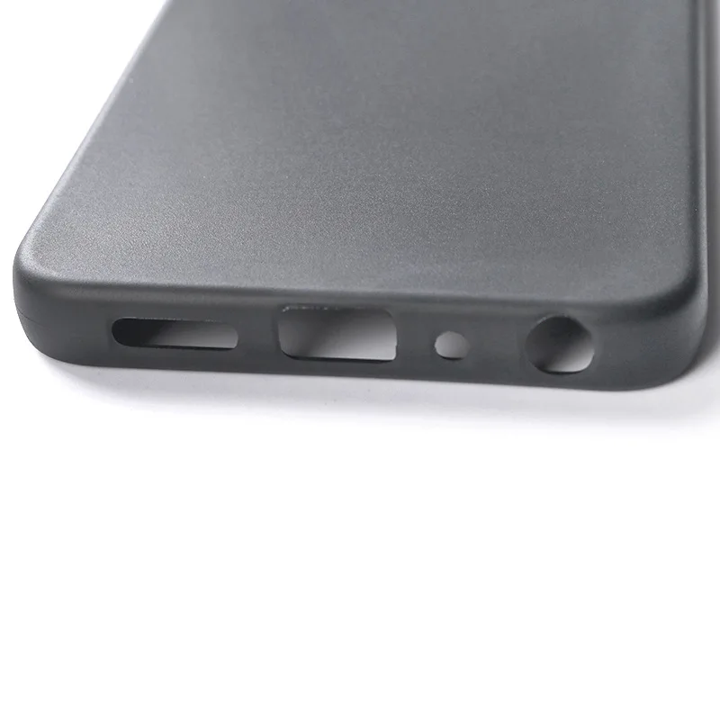 Durable Clear Black Silicone Back Cover - Soft TPU Protective Phone Case