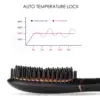 Mini Ceramic Hair Straightener Brush for Women Men Fast Heat Rechargeable Negative Ionic 5 Level Temperature Beard Hair Styler 4