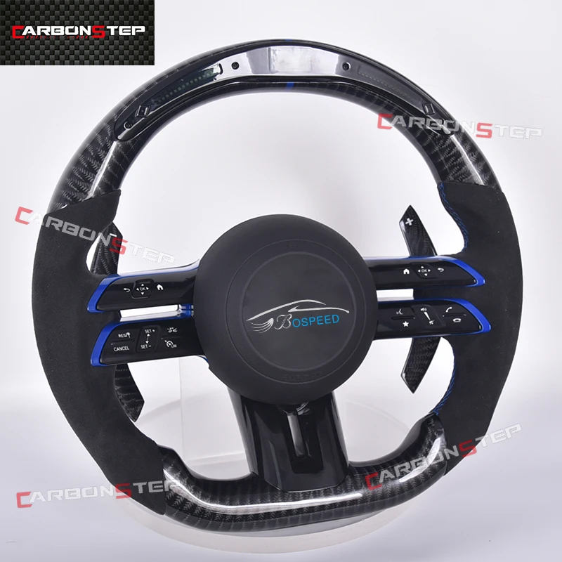 

Upgrade Leather Carbon Fiber Led Steering Wheel For Mercedes Benz W205 AMG W212 W213 CLA C300 W215 W203 S Class SL R230 GL350