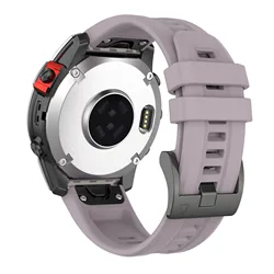 Enhanced Silicone Watchband - QuickFit Strap for Garmin Fenix & Epix Series (Light purple)