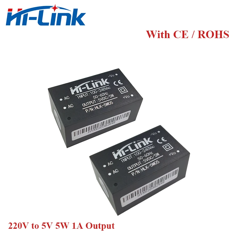 HLK-PM01 PM03 PM09 HLK-PM12 HLK-PM15 HLK-PM24 HLK-5M05 5M03 10W 5W 3.3V/5V/9V/12V/24V Official Hi-Link ACDC DCDC Power Module