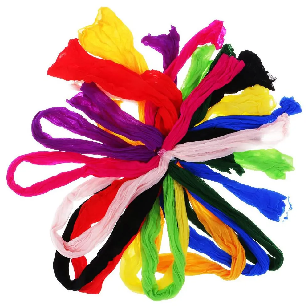 20Pcs/set Nylon Stocking Flower Making Material Handmade Craft Accessory Artificial Silk Ronde Flower Accessories For Home Decor