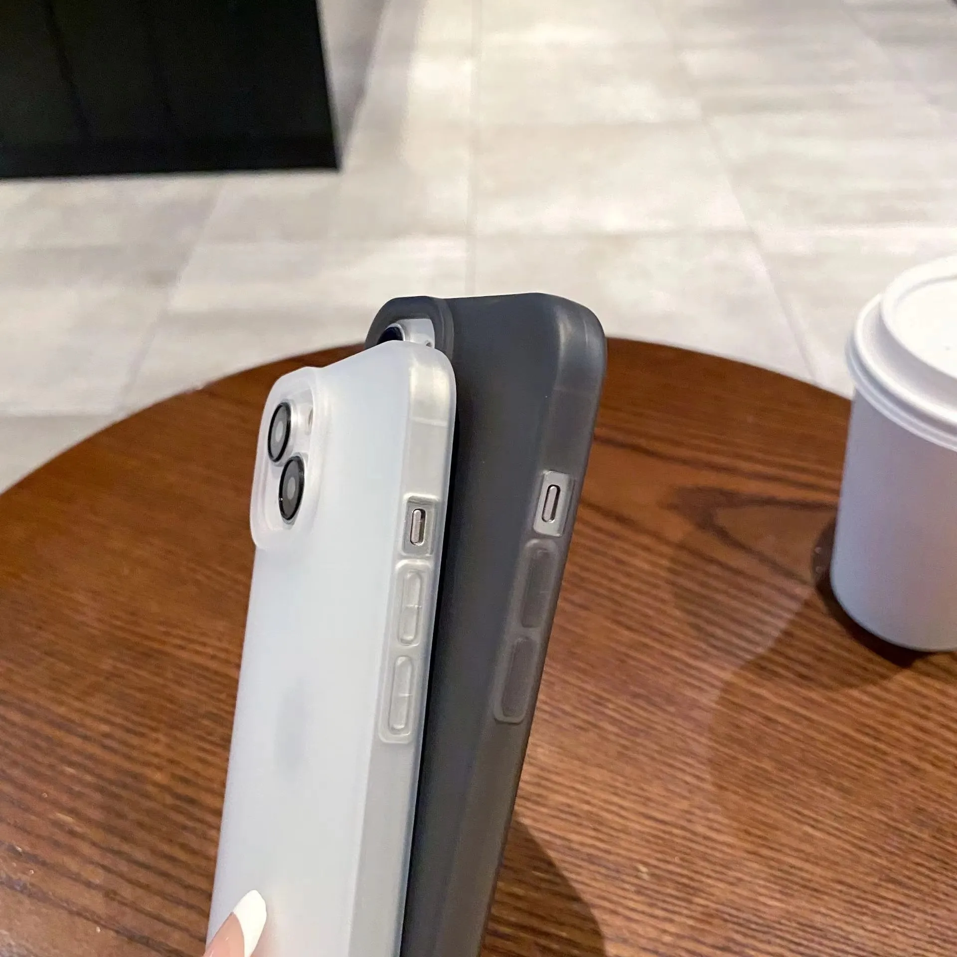 Ultrathin Shockproof Soft Silicone Matte Transparent Phone Case
