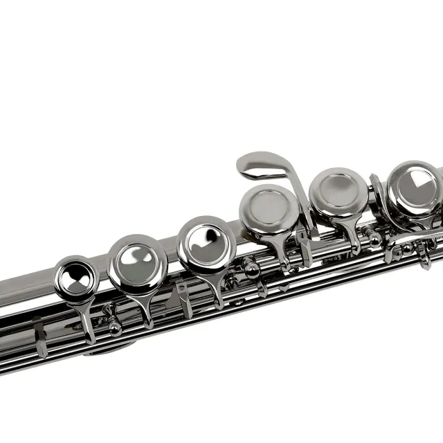 SLADE 16 Closed Open Holes C Key Professional Transverse Flute Concert Musical Instrument with Box Cleaning Cloth Stick Gloves - Image 5