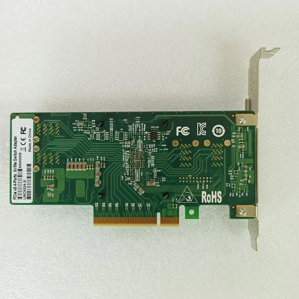 Dual-port U.2 Adapter PCIe x8 4-port NVMe Expansion Card UMC9324-2i 4 Dual-port U.2 Adapter PCIe x8 4-port NVMe Expansion Card UMC9324-2i - Image 2
