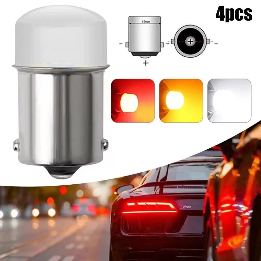 

4Pcs 1156 BA15S P21W Led Bulbs 1157 BAY15D P21/5W Led Light R5W R10W Car Fog Lights DRL Turn Signal Lamp 12V White Red Yellow