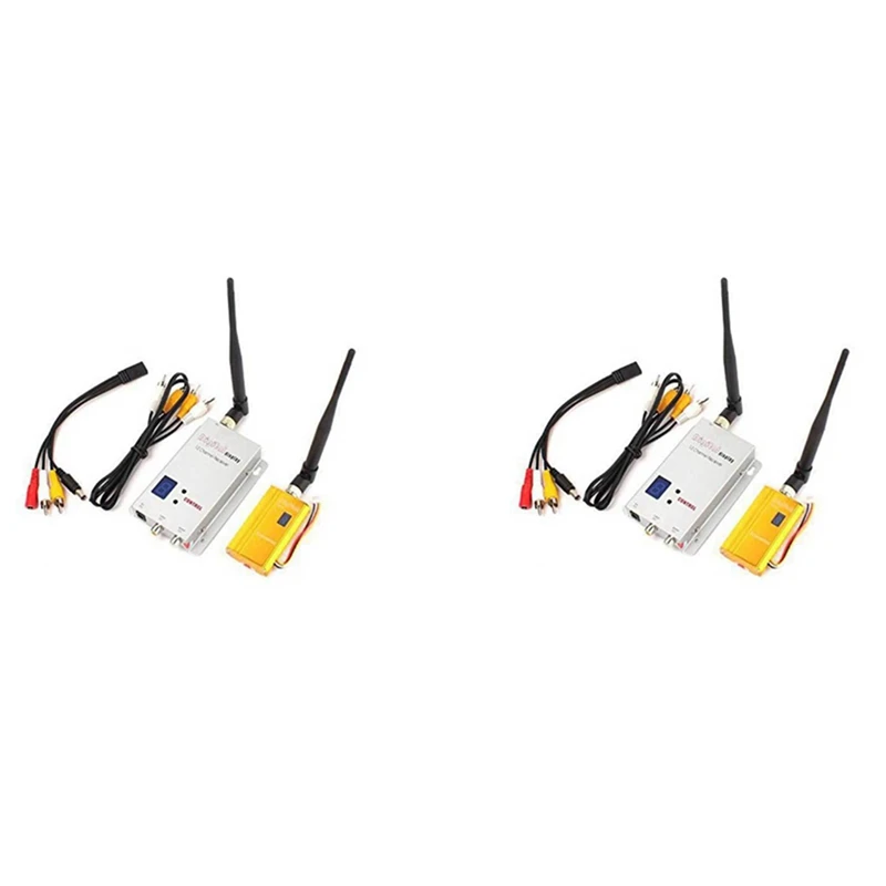 

2X FPV 1.2Ghz 1.2G 8CH 1500Mw Wireless AV Sender TV Audio Video Transmitter Receiver Combo For QAV250 250 FPV RC(A)