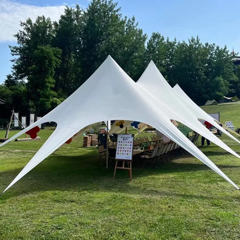 15m Castle Shape Camp Canopy sunshade patio full folding awnings outdoor parasol Shelter garden tents