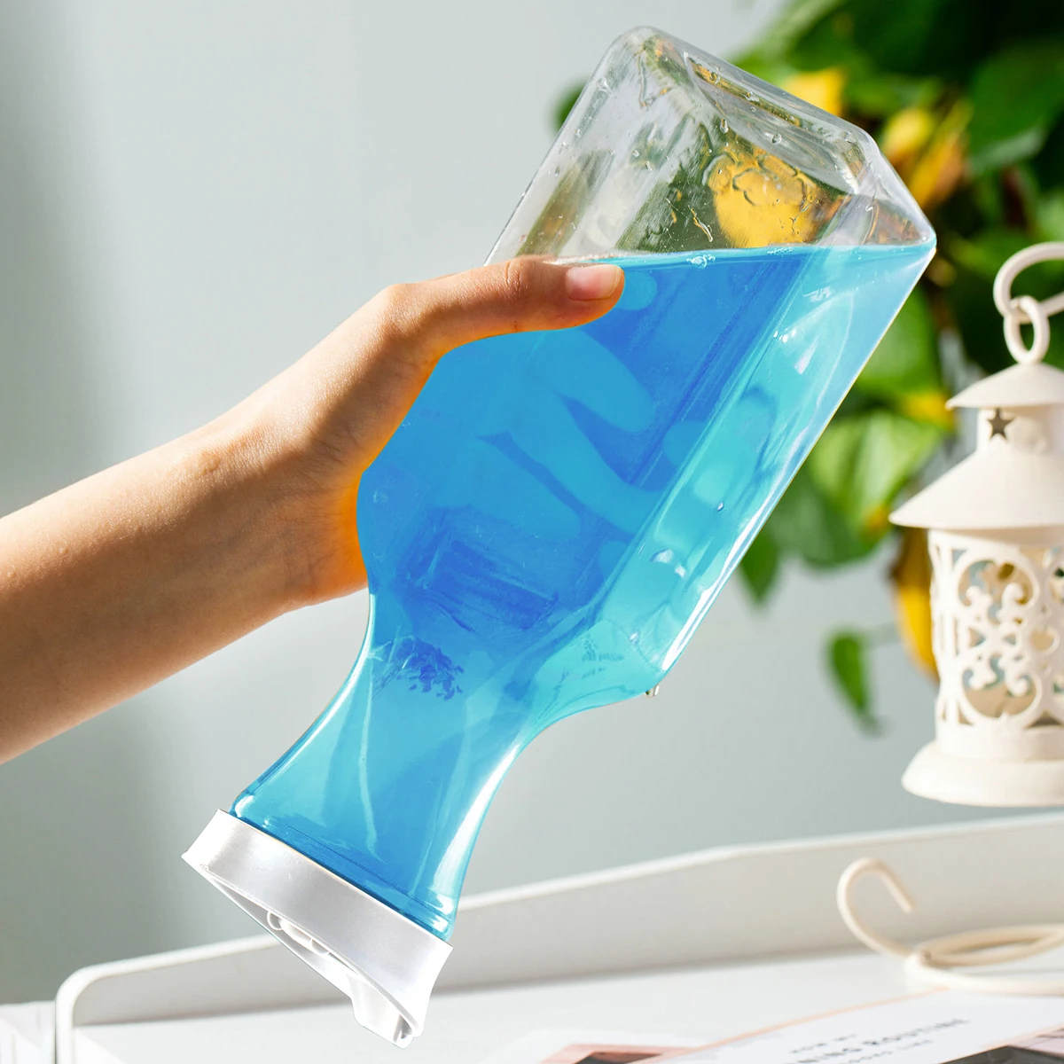 1PC 1000ml Laundry Detergent Dispenser Plastic Softener Dispenser Liquid Laundry Container Scent Booster Cans with 4pcs Labels 5