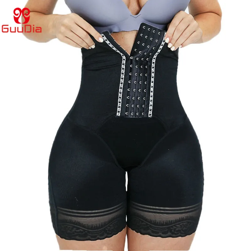 GUUDIA High Waisted Body Shaper Shorts Seamless Shapewear Short Women's Firm Control Shaper Panties Waist Nipping Boyshorts