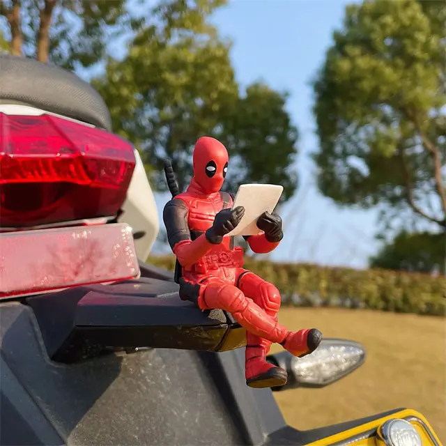 Anime Deadpool Action Figur Auto Innendekoration Spielzeug Sitzmodell  X-Männer Mini Figur Anhänger Auto Zubehör Kinder Geschenk - Action Figuren