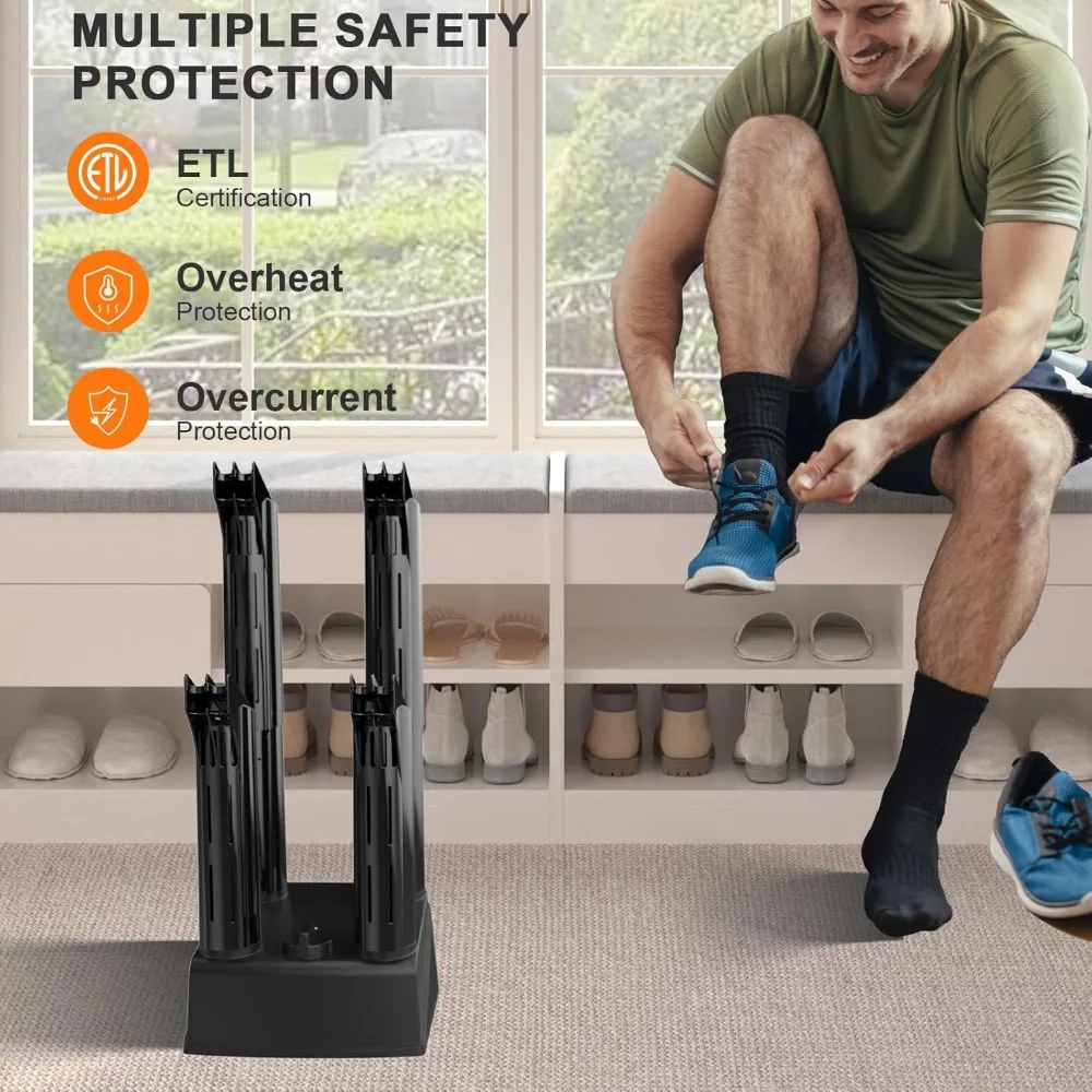 Boot Dryer Shoe Dryer: Boot Dryers and Deodorizer with Fan, for Work Boots with Timer, Shoe Dryers for Sneakers 4