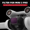 Aluminum Alloy Filter Set Glass Protection Glass Lens Protective Filter Replacement Drone Accessories for DJI Mini 3 Pro 3