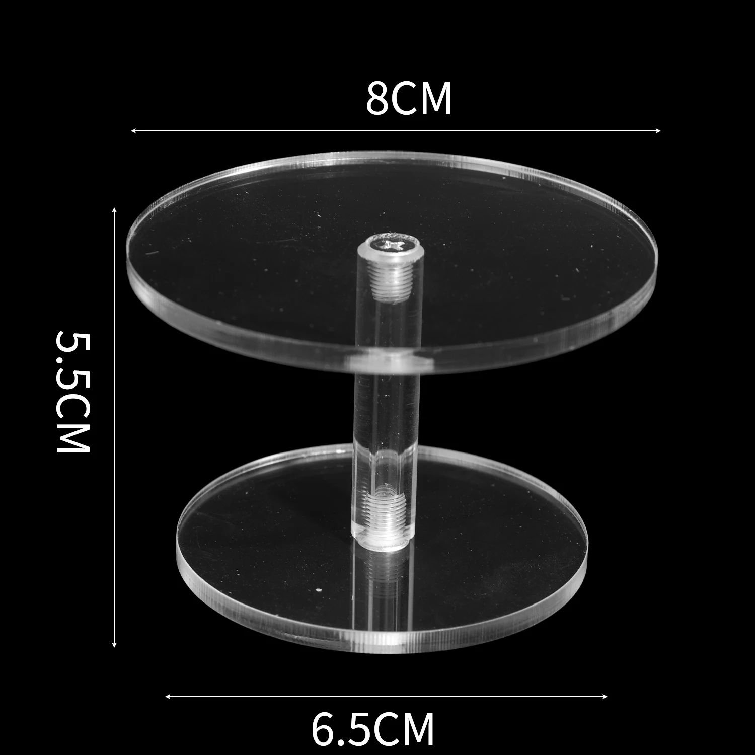 Round Acrylic Display Stand for Jewelry and Collectibles Display
