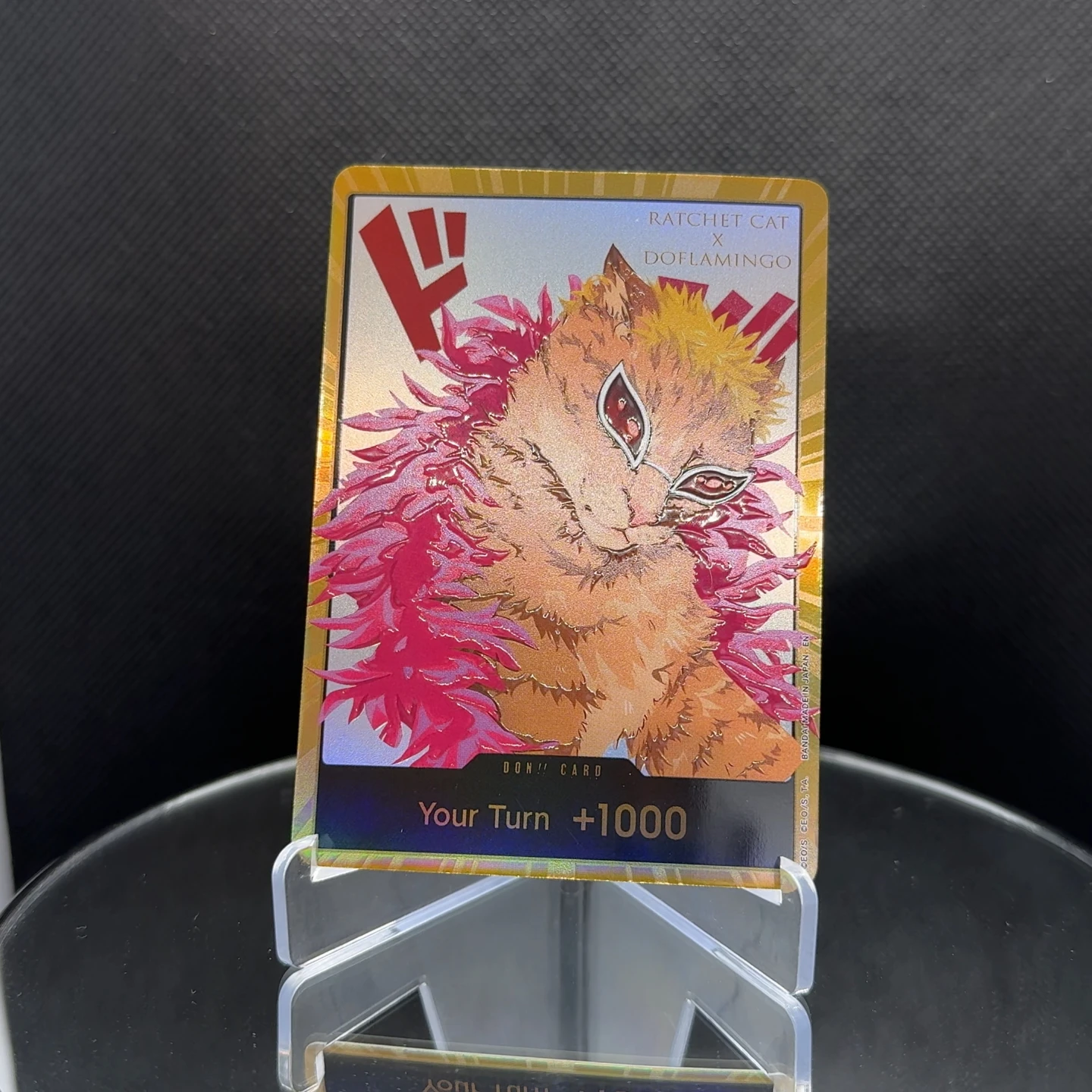 One Piece OPCG Englisch Golden Holographic 3D Textured DON Karte Catified Ruffy Zoro Sanji Robin DON Karte Anime Sammelkarten – Detail 8