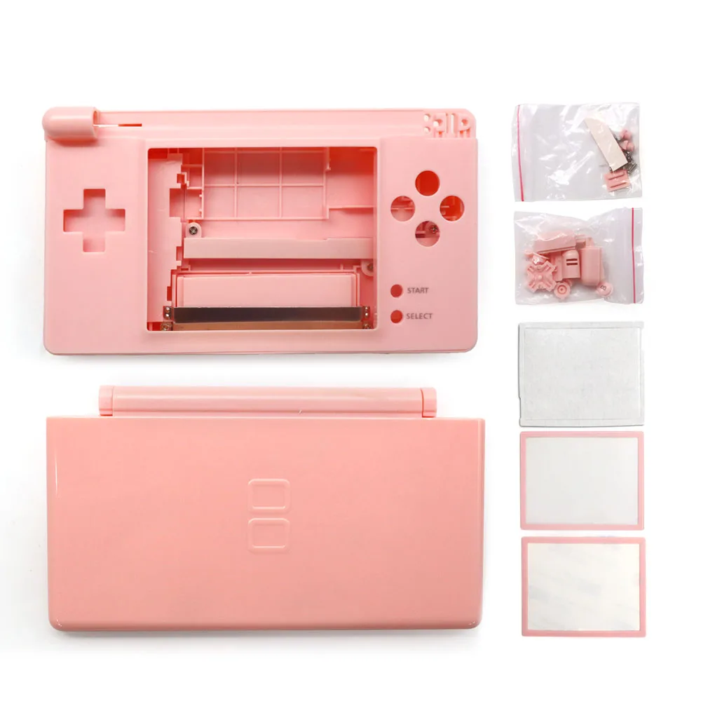 Replacement New Pink Housing Shell Case +Screwdriver Kits for Nintendo DS Lite NDSL Casing Repair Part