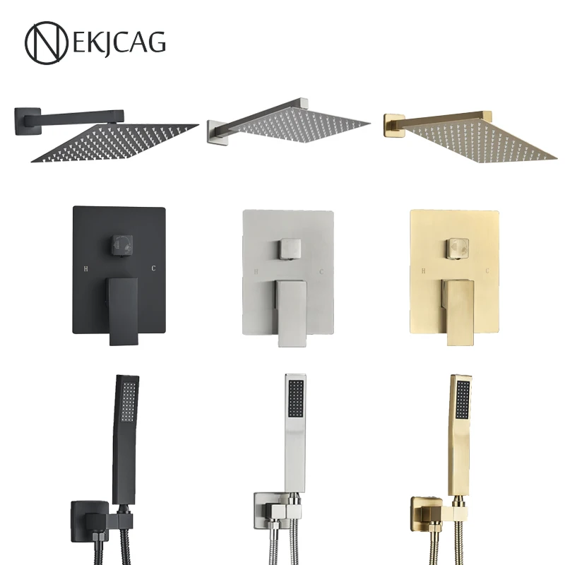 Multi การจับคู่สีปกปิดก๊อกน้ำติดผนังก๊อกน้ำในห้องน้ำ2-Way Body สเปรย์มือถืออุปกรณ์เสริม 1