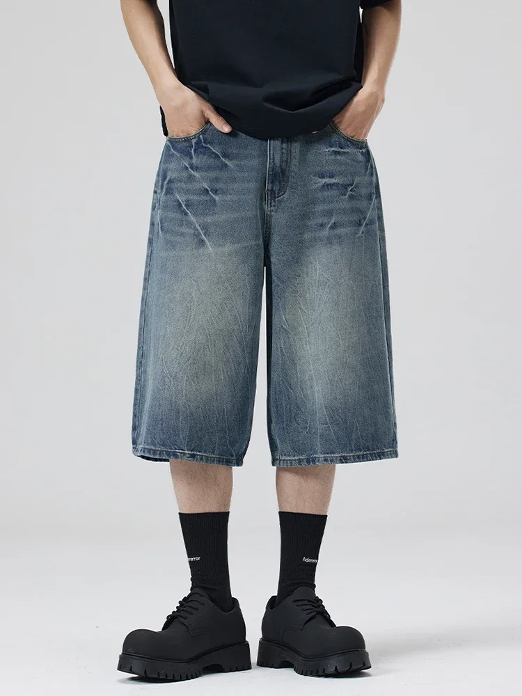 جديد الصيف المتضخم السراويل واسعة الرجال البرق متص...