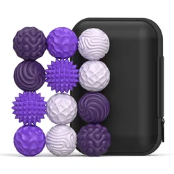 Calming Magnetic Sensory Balls for Stress Relief and Relaxation (Purple - 12pcs)