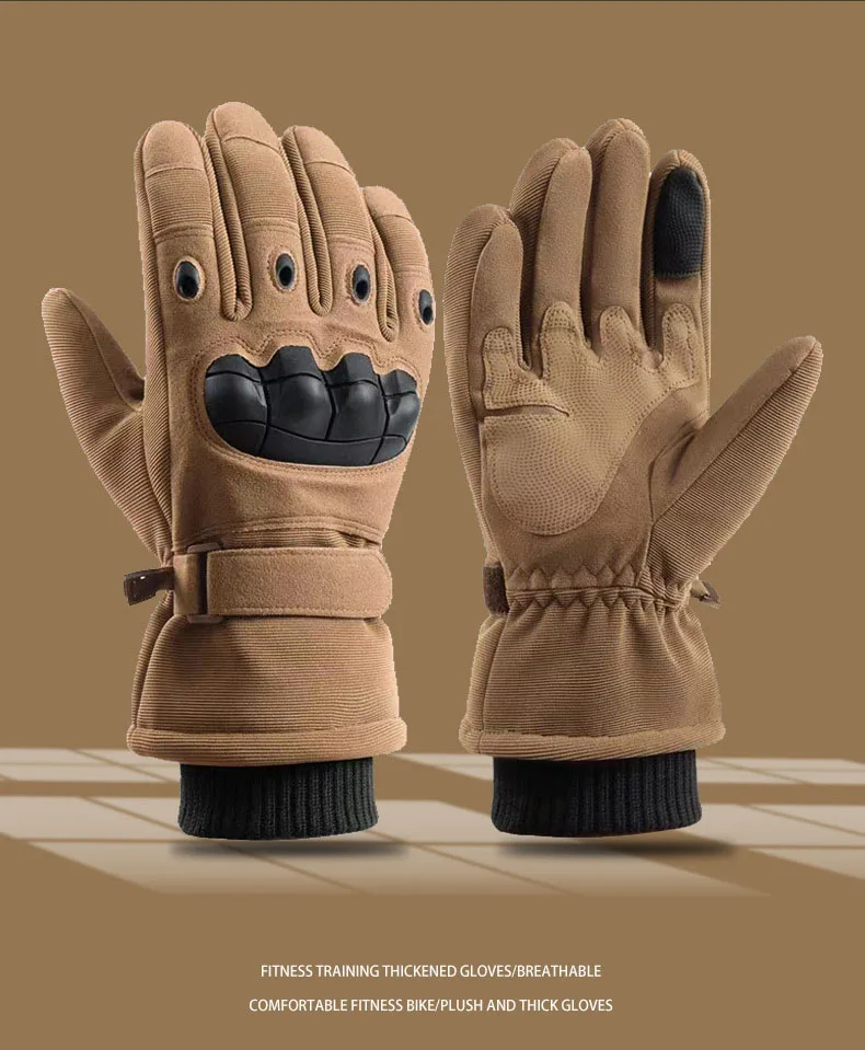 Men and Women's Full Leather Combat Fingerless Glove, Winter Tactical Gloves, Half Finger, Xinji, Hebei, Us, Manufacturer