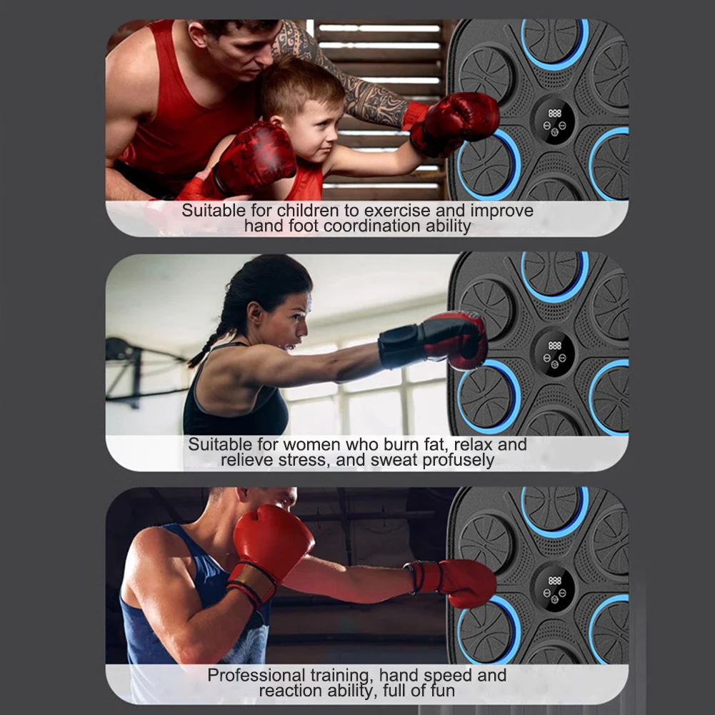 Macchina Boxe Musicale Interattiva - Allenamento Ritmico Con LED Per Casa, Fitness Divertente