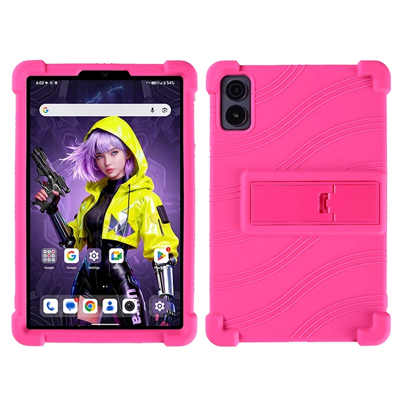 Kids-Friendly Gaming Tablet Case - 8.8 Soft Silicone Protective Cover with Adjustable Kickstand