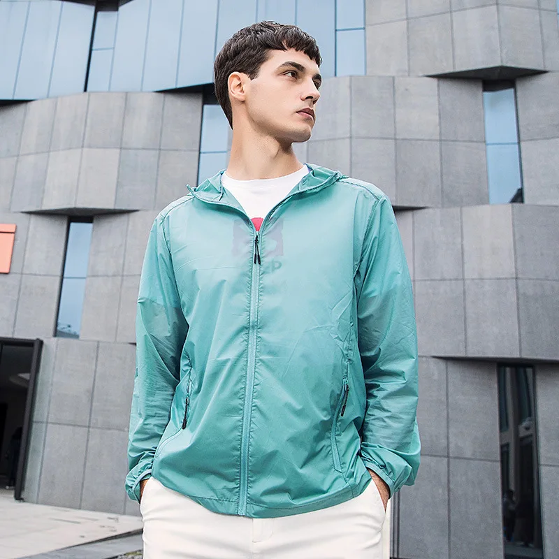 New Mesh Skin Windbreaker Outdoor Activity Clothing Ultra Light Fishing Sunscreen Clothing Female Sunscreen Clothing Male
