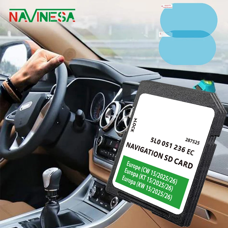 for Skoda Rapid from 2015-Car MIB2 32GB Sat Nav Europe Map Navigation-Version Software Discover Media SD Card