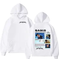 Rapper SAIKO POL ARIS Tour 2024 New Hoodie Men's Retro Long Sleeve Fashion Sweatshirt Hip Hop Gothic Pullover Hoodies Streetwear 2