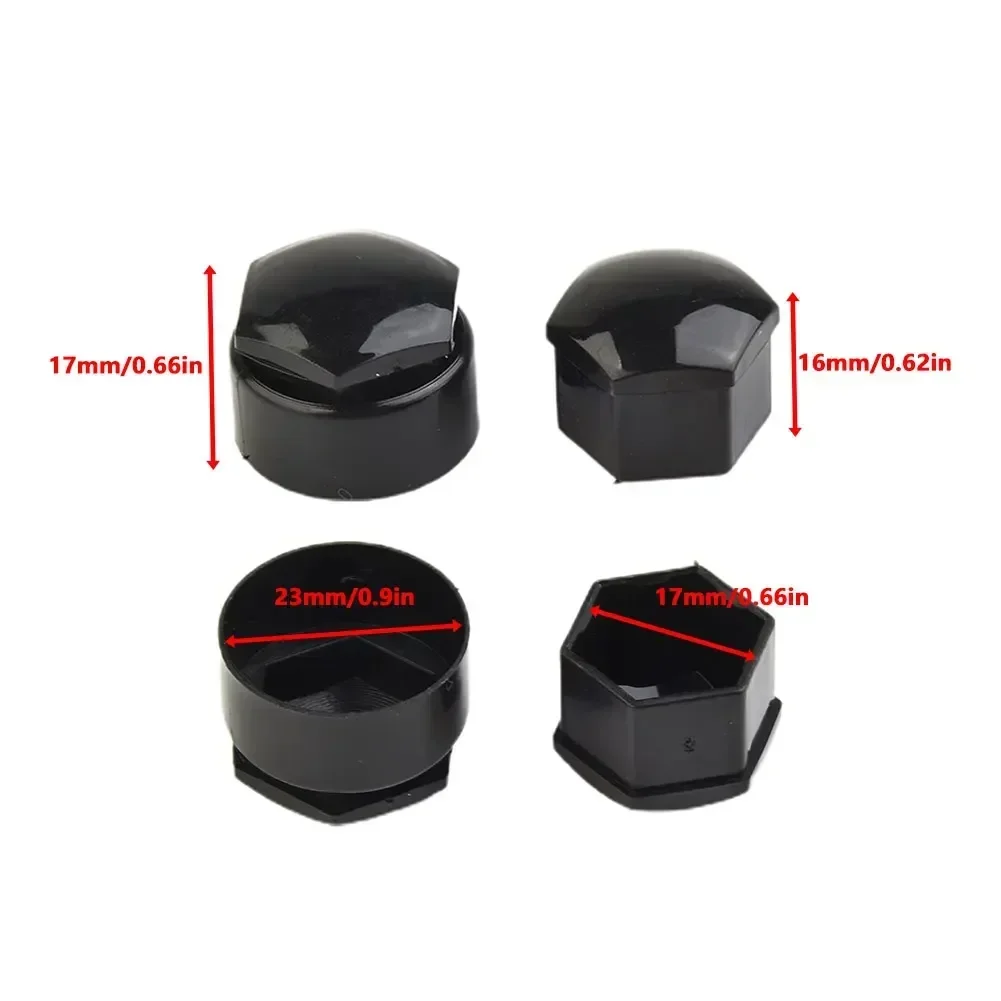 Car Accessories Wheel Nut Caps Screw Caps Auto Accessories Wheel Nut Covers Bolt Nut Covers 24Pcs 17mm Nut Car Wheel Auto Hub Screw Protection Anti-theft Cover Cap With Removal Tool For Opel For BMW 16/2mmx17mm