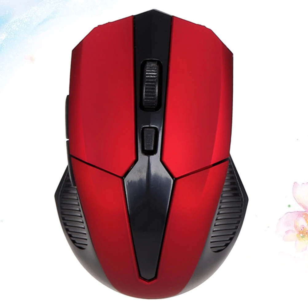 Wireless Mouse Foldeble Computer Mouse Portable Mouse Thin Laptop Mouse Lightweight Touch Mouse for Home Festival Gift (Red)