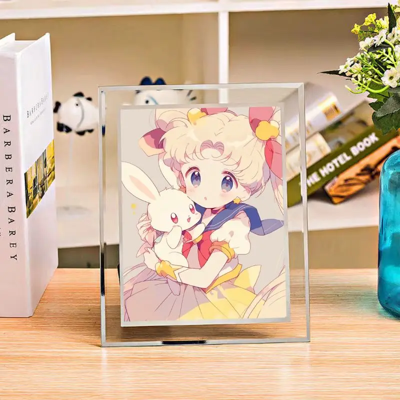 

Эксклюзивная фоторамка для красивой девушки воинов, Настольная фоторамка высокой четкости с кристаллами, украшение и украшение