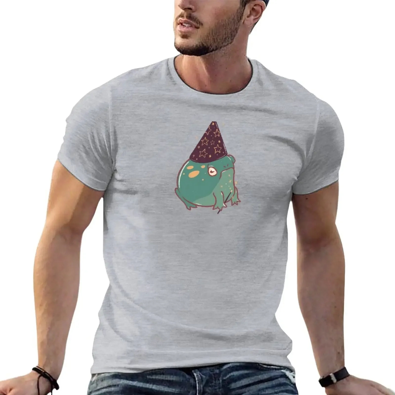 

Wizard toad T-Shirt hippie clothes sports fans Men's cotton t-shirt